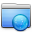 Aqua Stripped Folder Sites Icon 32x32 png